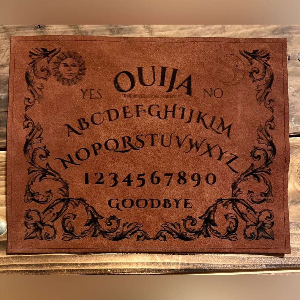 Handmade Suede Leather OUIJA board (more pictures to come!)